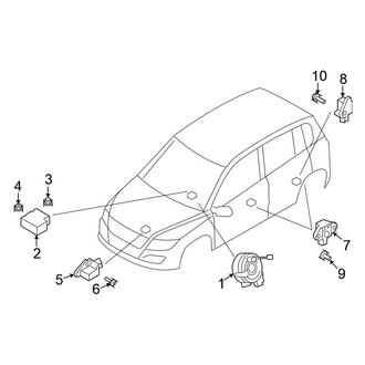 Volkswagen OE - Restraint Systems - Air Bag Components (Modules and Sensors), (Gas)