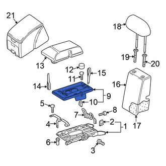Volkswagen OE - Rear Console Tray