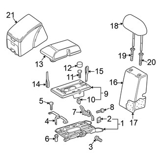 Volkswagen OE - Seats & Tracks - Rear Seat Components (Center Section, Seat Back Components)