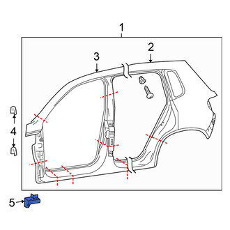 Volkswagen OE - Left Fender Bracket