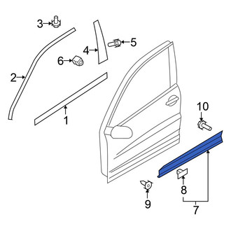 Volkswagen OE - Front Left Door Molding