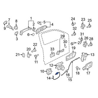 Volkswagen OE - Front Door Latch Cable