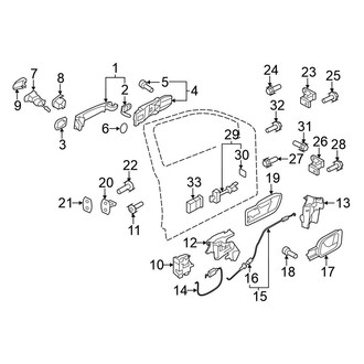 Volkswagen OE - Front Door - Lock & Hardware (Gas)