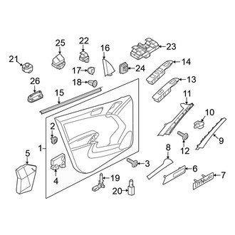 Volkswagen OE - Front Door - Interior Trim (Gas)