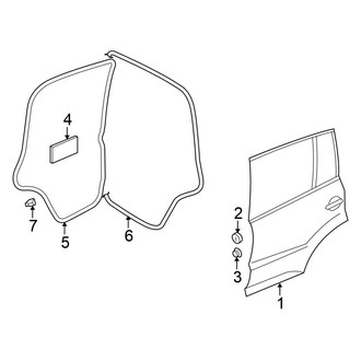 Volkswagen OE - Rear Door - Door & Components (Gas)