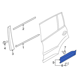 Volkswagen OE - Rear Left Door Molding