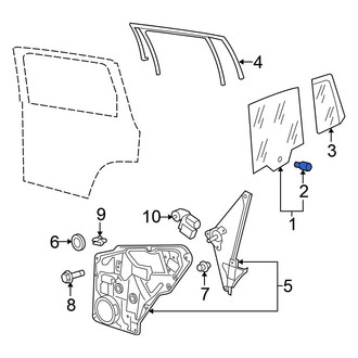 Volkswagen OE - Door Glass Guide Pin