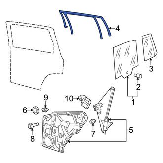 Volkswagen OE - Rear Left Window Channel