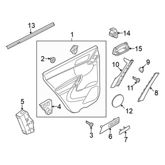 Volkswagen OE - Rear Door - Interior Trim (Gas)