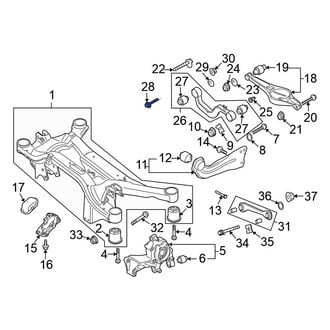 Volkswagen OE - Upper Alignment Camber Adjusting Eccentric Bolt