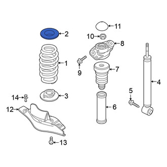 Volkswagen OE - Rear Upper Coil Spring Insulator