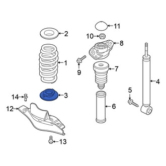 Volkswagen OE - Rear Lower Coil Spring Insulator