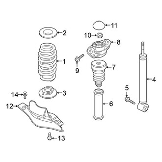 Volkswagen OE - Rear Suspension - Shocks & Components (AWD Gas)