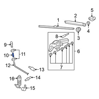 Volkswagen OE - Front Windshield Washer Hose