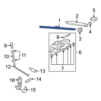 Volkswagen OE - Rear Wiper Blade
