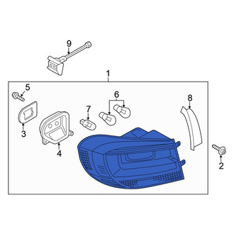 Volkswagen OE - Rear Left Outer Tail Light Assembly