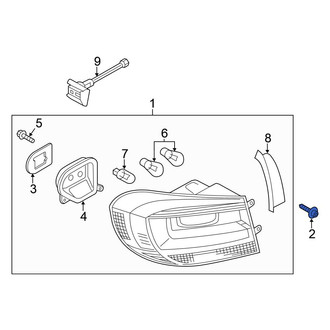 Volkswagen OE - Outer Tail Light Screw