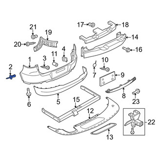 Volkswagen OE - Bumper Guide Clip