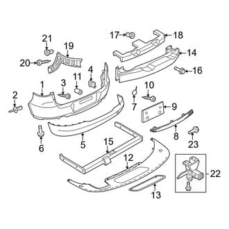 Volkswagen OE - Rear Bumper - Bumper & Components