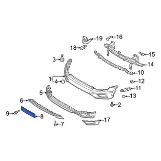 Volkswagen OE - Rear License Plate Bracket