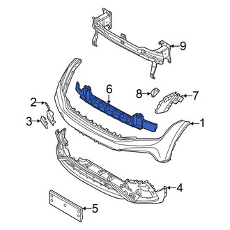 Volkswagen OE - Front Bumper Impact Absorber