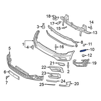 Volkswagen OE - Front Right Bumper Guide