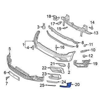 Volkswagen OE - Front Left Fog Light Trim