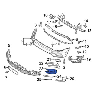 Volkswagen OE - Front Left Lower Bumper Cover Spacer Panel