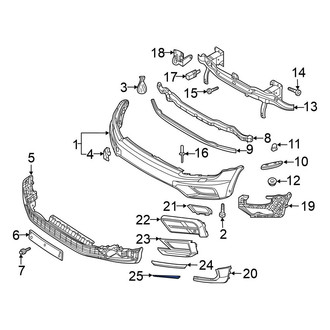 Volkswagen OE - Front Left Lower Bumper Trim