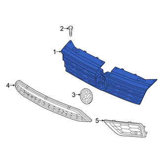 Volkswagen OE - Front Upper Grille