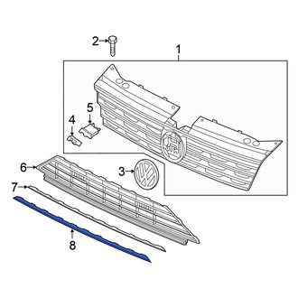 Volkswagen OE - Front Lower Grille Molding