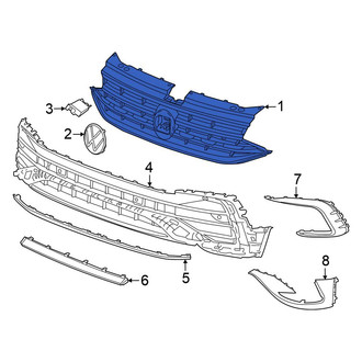 Volkswagen OE - Front Upper Grille