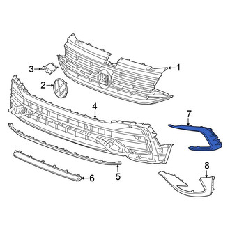 Volkswagen OE - Front Left Grille