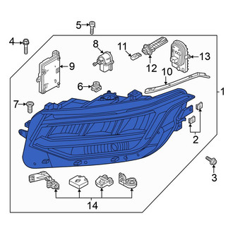 Volkswagen OE - Front Left Headlight Assembly