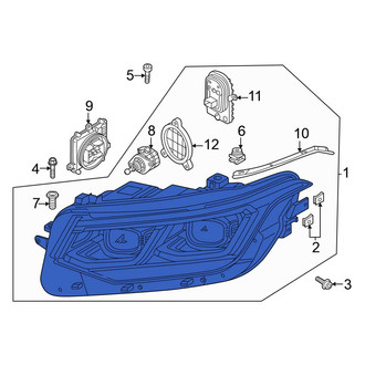 Volkswagen OE - Front Right Headlight Assembly
