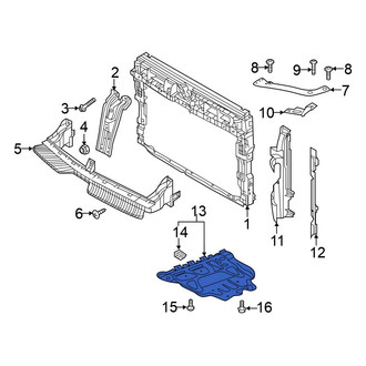Volkswagen OE - Front Radiator Support Splash Shield