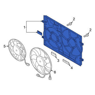 Volkswagen OE - Front Engine Cooling Fan Shroud