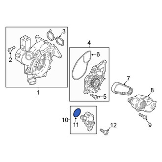 Volkswagen OE - Engine Coolant Outlet O-Ring