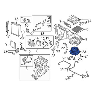 Volkswagen OE - HVAC Blower Motor Assembly