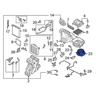 Volkswagen OE - HVAC Blower Motor Assembly