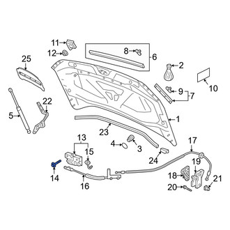 Volkswagen OE - Hood Latch Bolt