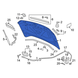 Volkswagen OE - Front Hood Panel
