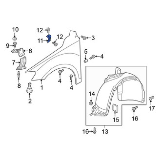 Volkswagen OE - Rear Fender Bracket