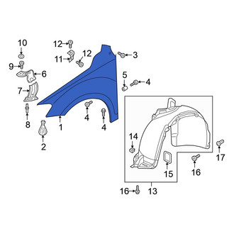 Volkswagen OE - Front Left Fender