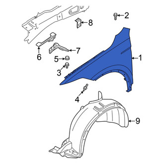 Volkswagen OE - Front Left Fender