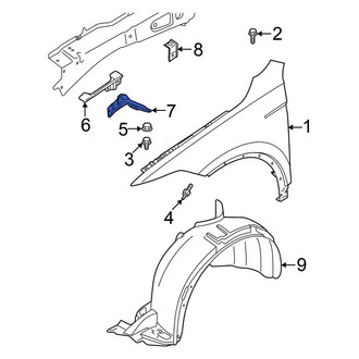 Volkswagen OE - Front Left Lower Fender Bracket