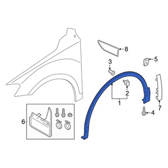 Volkswagen OE - Front Left Wheel Arch Molding