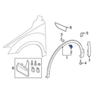 Volkswagen OE - Wheel Arch Molding Clip
