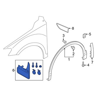 Volkswagen OE - Front Mud Flap Kit