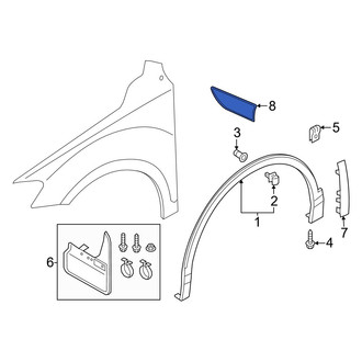Volkswagen OE - Front Left Fender Emblem